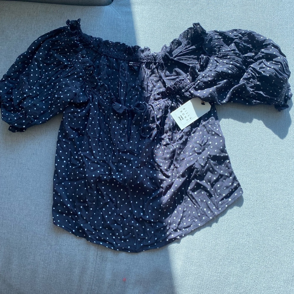 Polka dot blouse